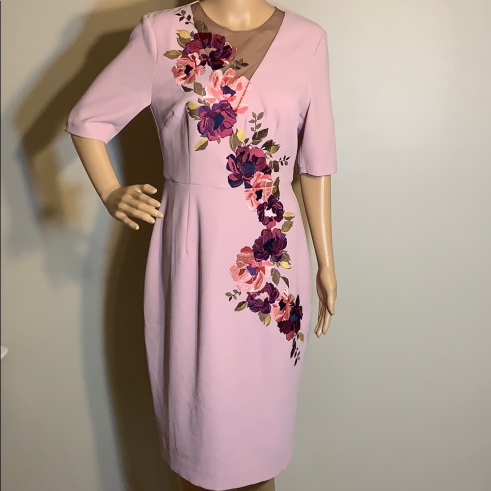 Trina Turk knightly embroideries Cocktail dress